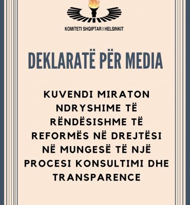 DEKLARATË PËR MEDIA